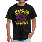 Keep Calm And Take Photos Unisex T-Shirt - black
